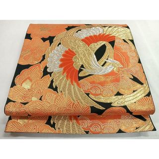 平和屋着物◎六通柄袋帯 鳳凰草花唐草文 金銀糸 正絹 逸品 平和屋着物◎六通柄袋帯 鳳凰草花唐草文 金銀糸 正絹 逸品
