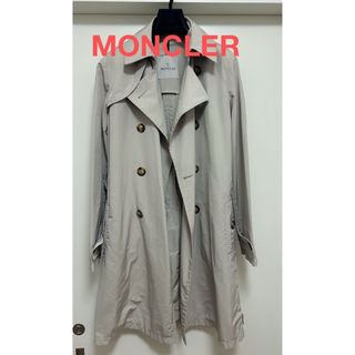 MONCLER - MONCLER ベージュ スプリング トレンチコートの通販 MONCLER - MONCLER ベージュ スプリング トレンチコートの通販