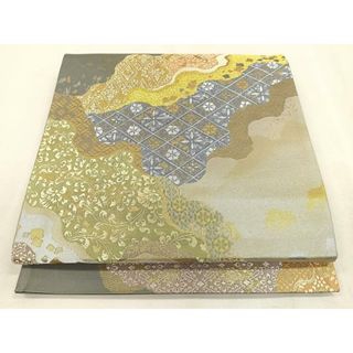平和屋着物◎六通柄袋帯 道長花文 金銀糸 引箔 正絹 逸品 平和屋着物◎六通柄袋帯 道長花文 金銀糸 引箔 正絹 逸品