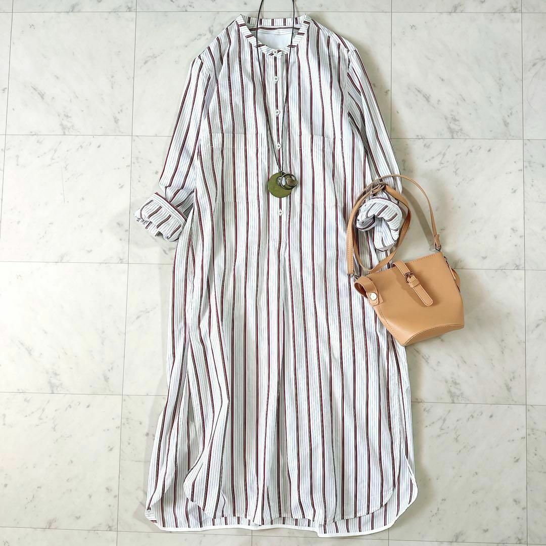 TICCA - 極美品♪ティッカ ストライプロングシャツワンピース TICCA - 極美品♪ティッカ ストライプロングシャツワンピース
