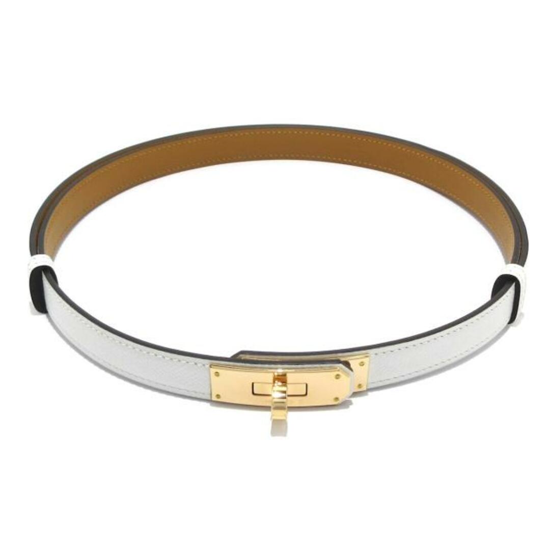 HERMES - HERMES(エルメス) ベルト新品同様 ケリー 白 ピンク HERMES - HERMES(エルメス) ベルト新品同様 ケリー 白 ピンク