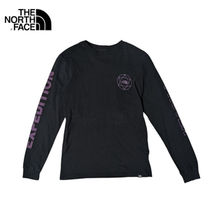 ザノースフェイス(THE NORTH FACE)のTHE NORTH FACE ブラック 袖プリント 長袖Tシャツ(Tシャツ/カットソー(七分/長袖))