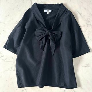 Theory - 極美品♪セオリー シルク アセテート リボンブラウス Theory - 極美品♪セオリー シルク アセテート リボンブラウス