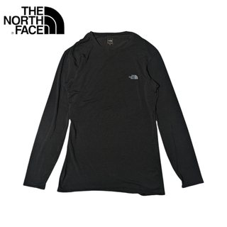 ザノースフェイス(THE NORTH FACE)のTHE NORTH FACE ブラック ウォームクルー 長袖Tシャツ(登山用品)