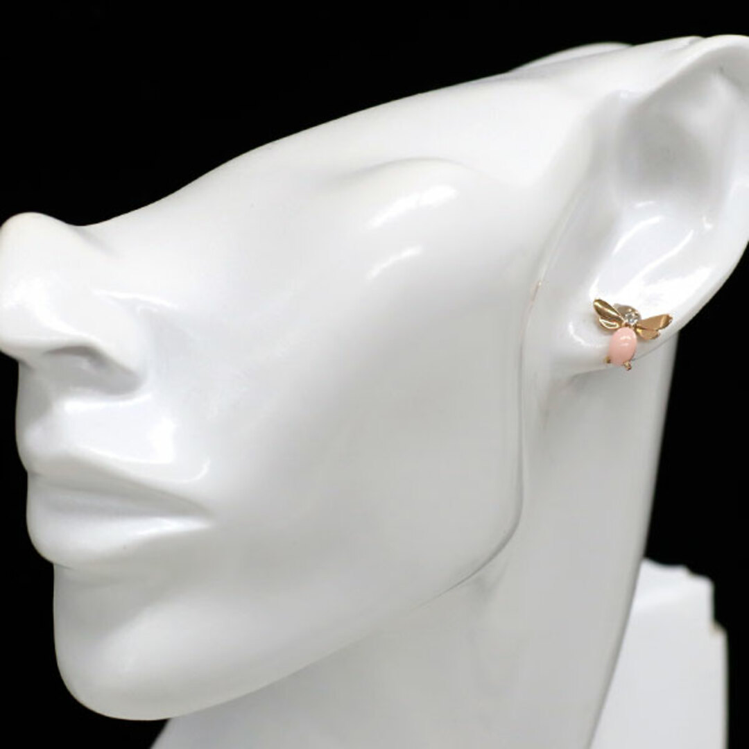 CHAUMET - ショーメ K18PG ピンクオパール ダイヤモンド ピアス CHAUMET - ショーメ K18PG ピンクオパール ダイヤモンド ピアス