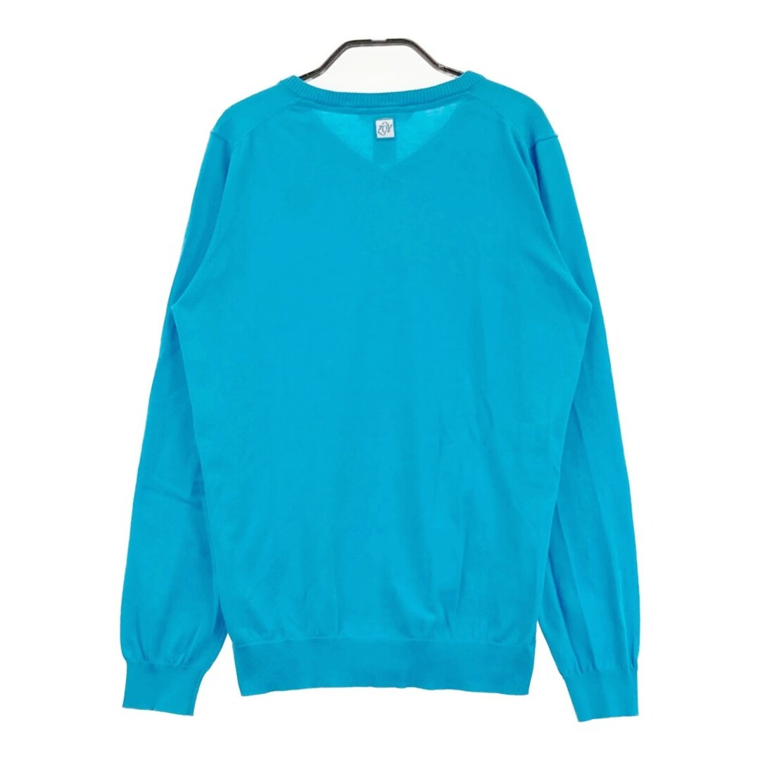 サイズ:38 ZOY ゾーイ Vネック ニットセーター ブルー系 サイズ:38 ZOY ゾーイ Vネック ニットセーター ブルー系