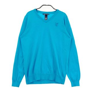 サイズ:38 ZOY ゾーイ Vネック ニットセーター ブルー系 サイズ:38 ZOY ゾーイ Vネック ニットセーター ブルー系