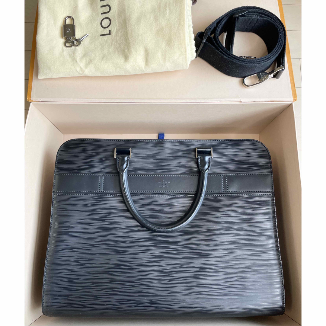 LOUIS VUITTON - Louis Vuitton Basano GM Epi ブリーフケースの LOUIS VUITTON - Louis Vuitton Basano GM Epi ブリーフケースの