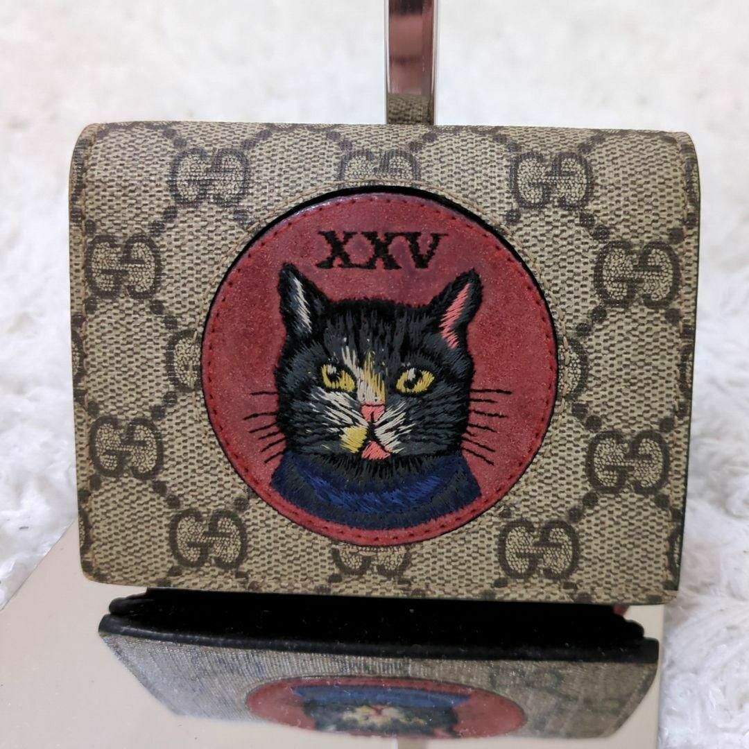 GUCCI - GUCCI グッチ ミスティックキャット 折り財布 GG GUCCI - GUCCI グッチ ミスティックキャット 折り財布 GG