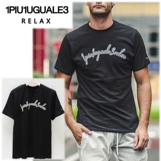 1piu1uguale3 - 《1PIU1UGUALE3》新品 ラインストーンロゴ 半袖T 1piu1uguale3 - 《1PIU1UGUALE3》新品 ラインストーンロゴ 半袖T