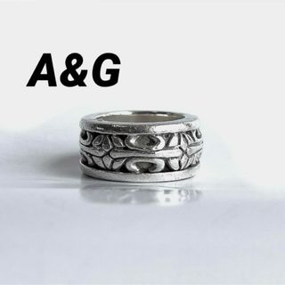 A&G - A&G 枠付き スタックかフレアバンド リング 約18.5〜19号 A&G - A&G 枠付き スタックかフレアバンド リング 約18.5〜19号