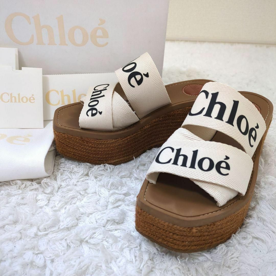 Chloe - 美品✨Chloe Woodyウェッジエスパドリーユ Chloe - 美品✨Chloe Woodyウェッジエスパドリーユ