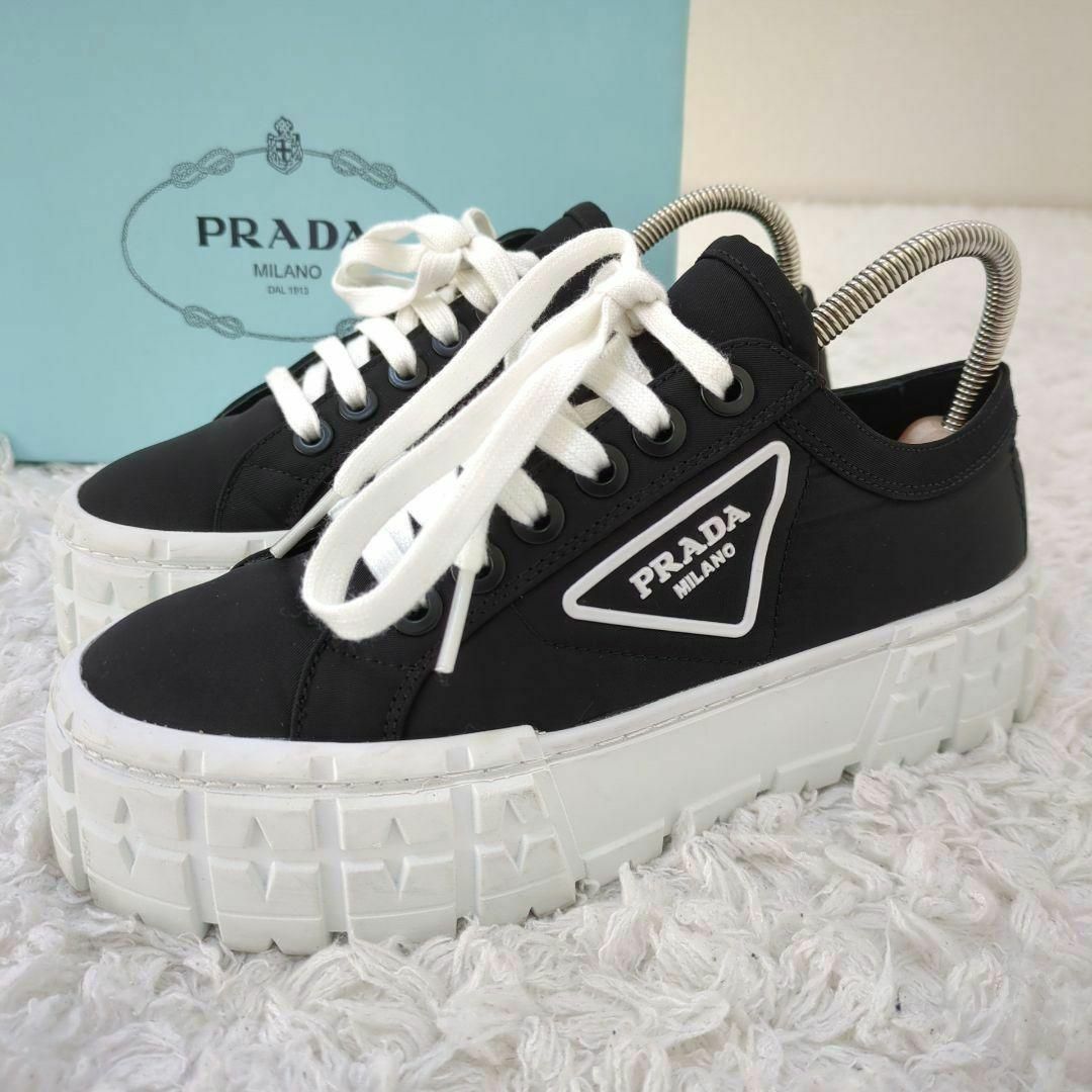 PRADA - ✨極美品✨PRADA スニーカー ダブルホイール ギャバジン PRADA - ✨極美品✨PRADA スニーカー ダブルホイール ギャバジン