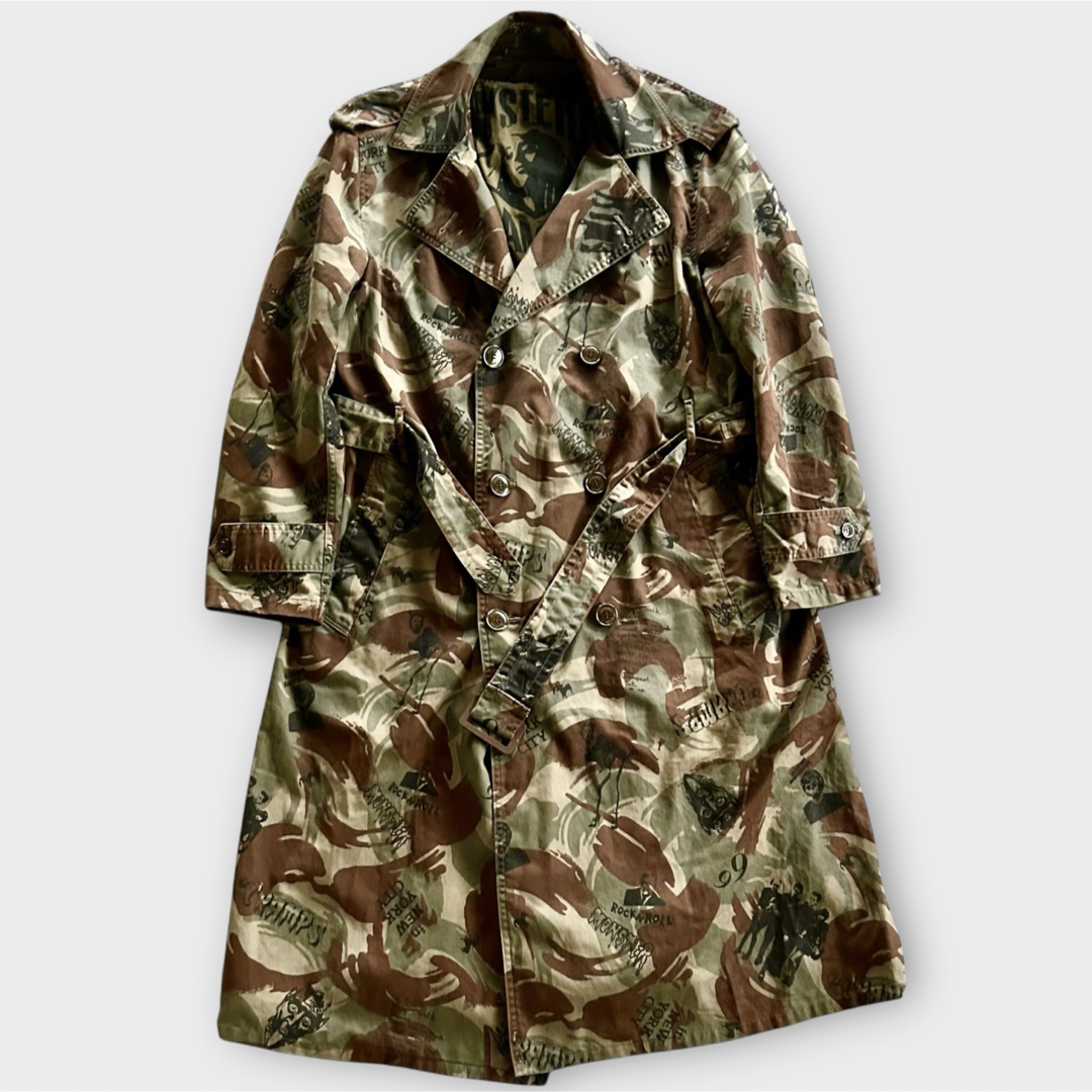 HYSTERIC GLAMOUR - HYSTERIC GLAMOUR camouflage trench coatの HYSTERIC GLAMOUR - HYSTERIC GLAMOUR camouflage trench coatの