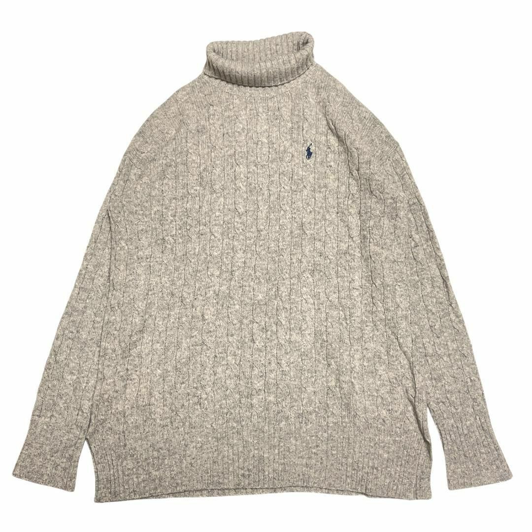 POLO RALPH LAUREN - ポロ ラルフローレン カシミヤ混 ケーブル POLO RALPH LAUREN - ポロ ラルフローレン カシミヤ混 ケーブル