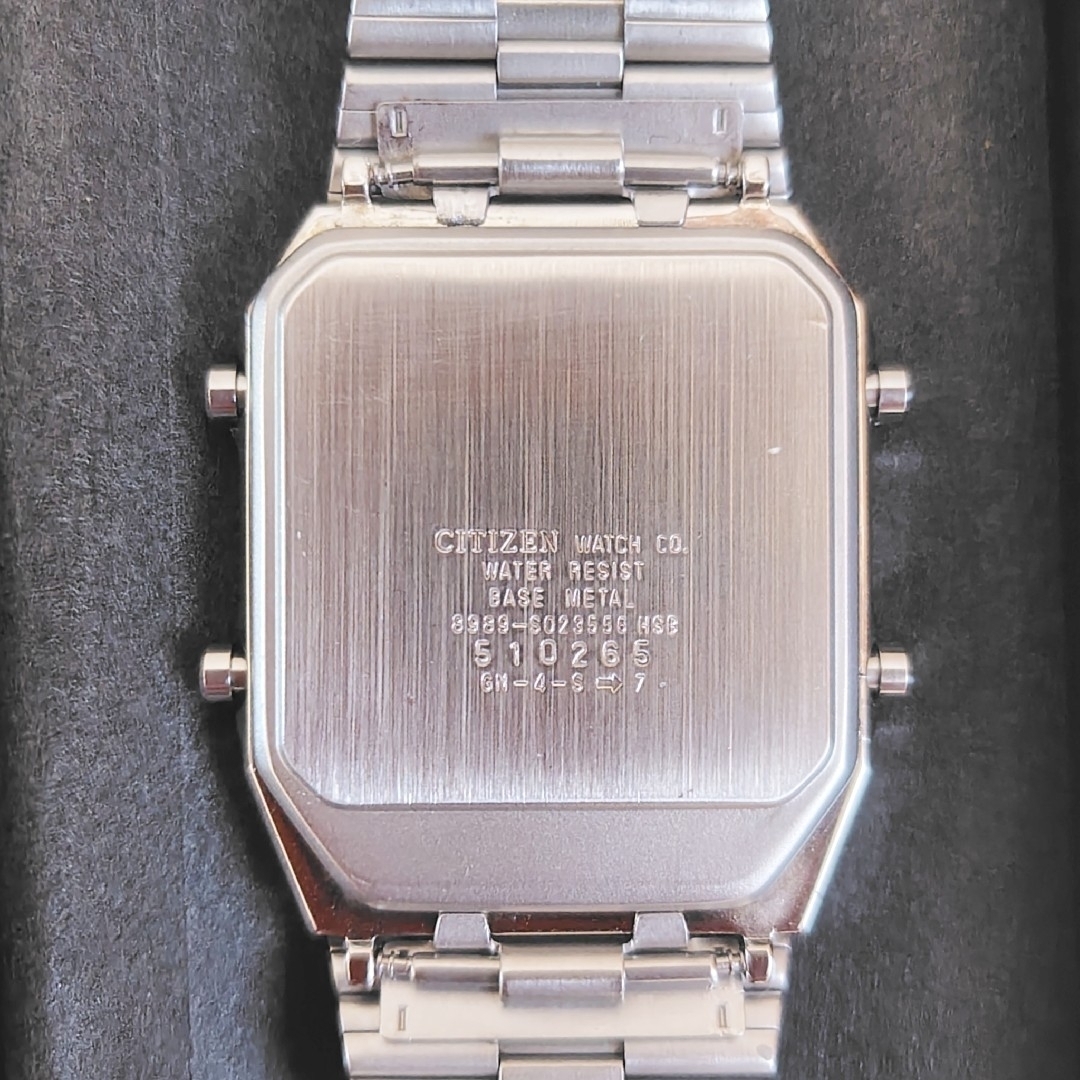 CITIZEN - CITIZEN アナデジテンプ 腕時計 赤黒針 希少 CITIZEN - CITIZEN アナデジテンプ 腕時計 赤黒針 希少