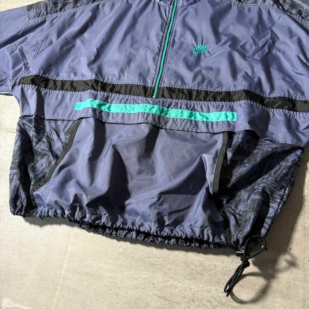 NIKE - 90s NIKE ナイロンジャケット ハーフジップ プルオーバー NIKE - 90s NIKE ナイロンジャケット ハーフジップ プルオーバー