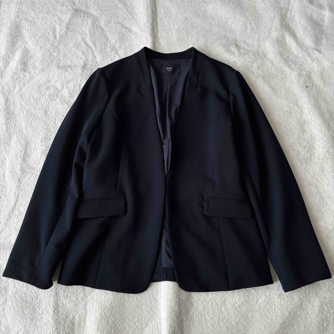 SHIPS - ✨美品✨SHIPS シップス ノーカラー ジャケット SHIPS - ✨美品✨SHIPS シップス ノーカラー ジャケット