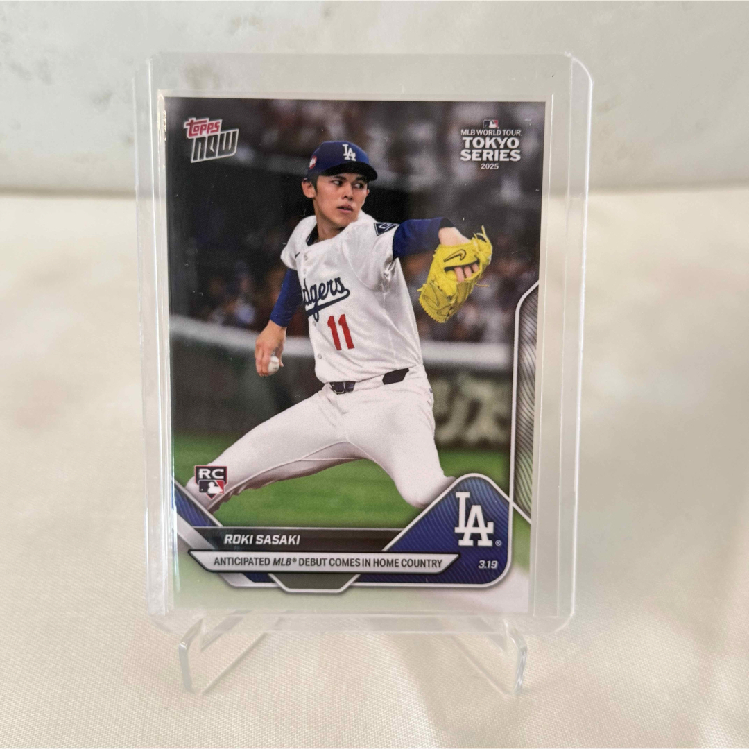Topps - Topps Now 佐々木朗希 RC 2025 MLB 東京シリーズ Tokyo Topps - Topps Now 佐々木朗希 RC 2025 MLB 東京シリーズ Tokyo