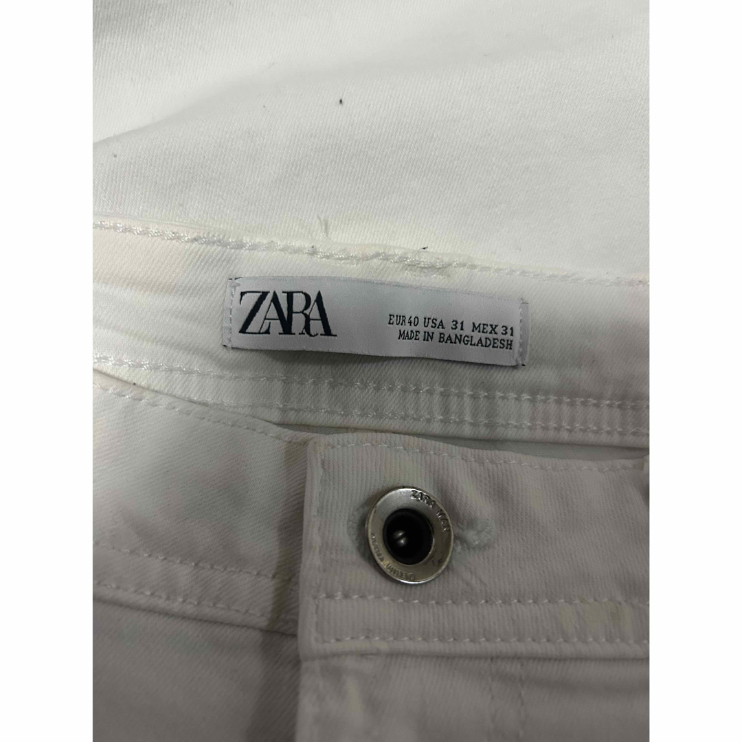 ZARA - ZARA ザラ スキニーデニム 白 ホワイトの通販 by メンズ ZARA - ZARA ザラ スキニーデニム 白 ホワイトの通販 by メンズ