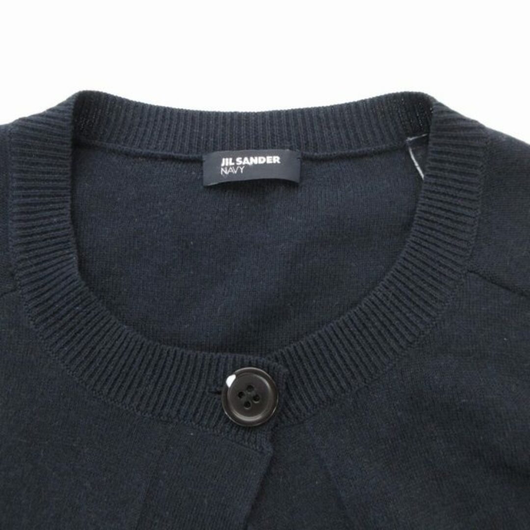 JIL SANDER - JIL SANDER NAVY カーディガン ニット クルー JIL SANDER - JIL SANDER NAVY カーディガン ニット クルー
