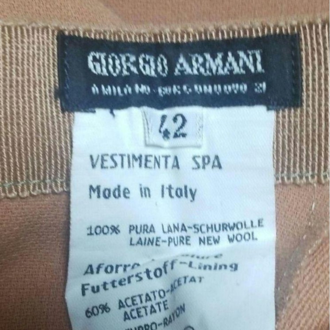 GIORGIO ARMANI - Giorgio Armani ベージュオレンジスラックス GIORGIO ARMANI - Giorgio Armani ベージュオレンジスラックス