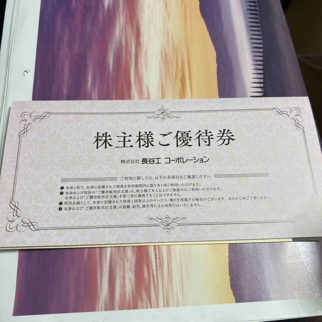長谷工コーポレーション 株主優待1冊 チケットの優待券/割引券(その他)の商品写真
