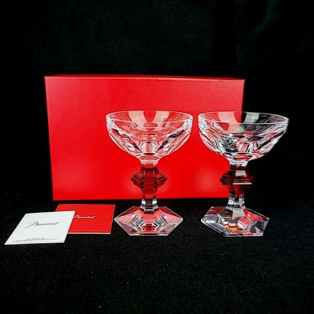 Baccarat - ・良品・バカラ アルクール シャンパンクープ レッド Baccarat - ・良品・バカラ アルクール シャンパンクープ レッド