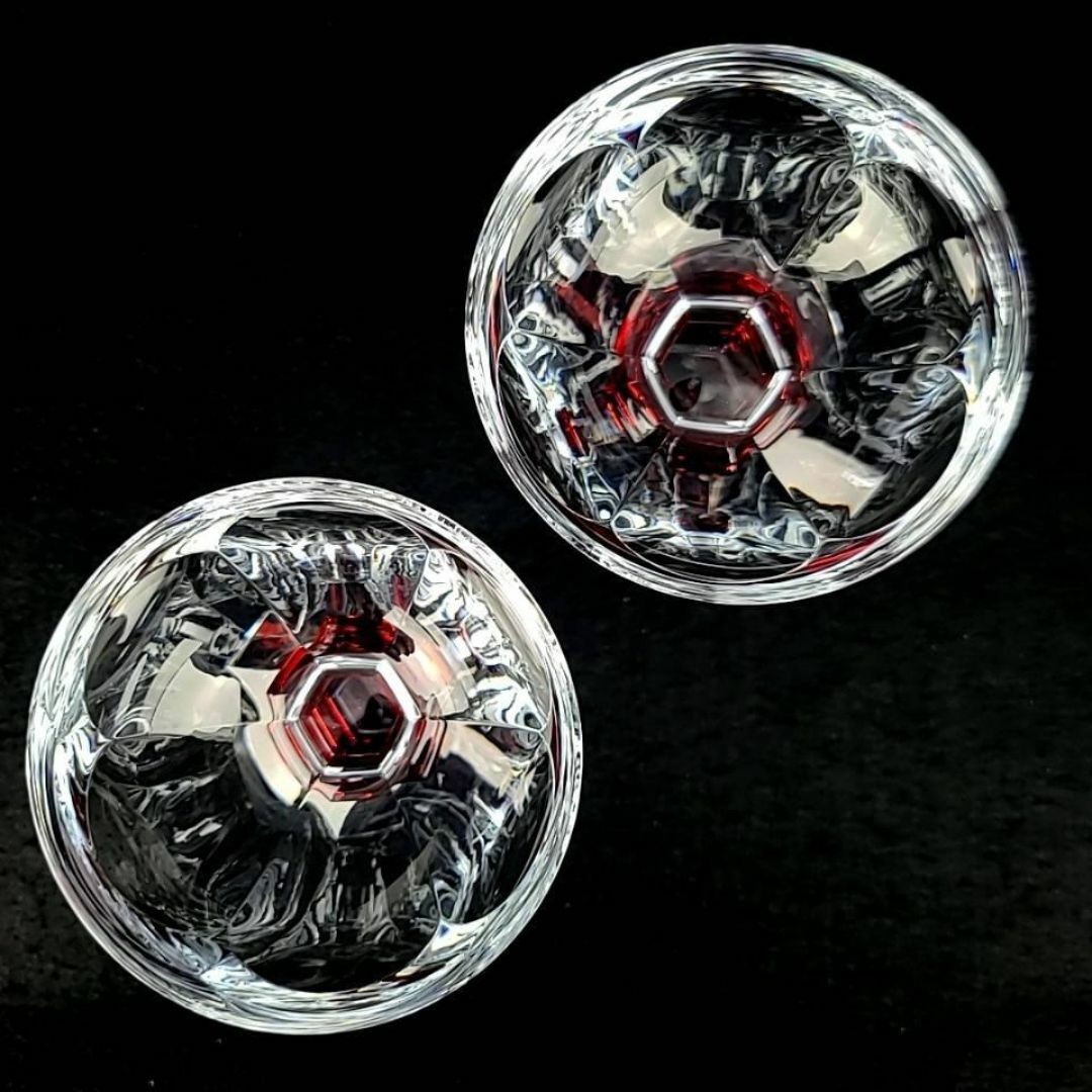 Baccarat - ・良品・バカラ アルクール シャンパンクープ レッド Baccarat - ・良品・バカラ アルクール シャンパンクープ レッド