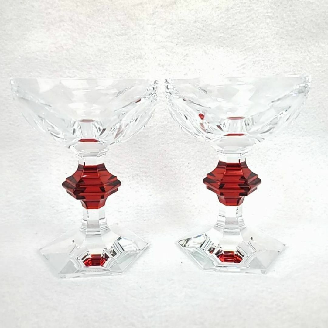 Baccarat - ・良品・バカラ アルクール シャンパンクープ レッド Baccarat - ・良品・バカラ アルクール シャンパンクープ レッド