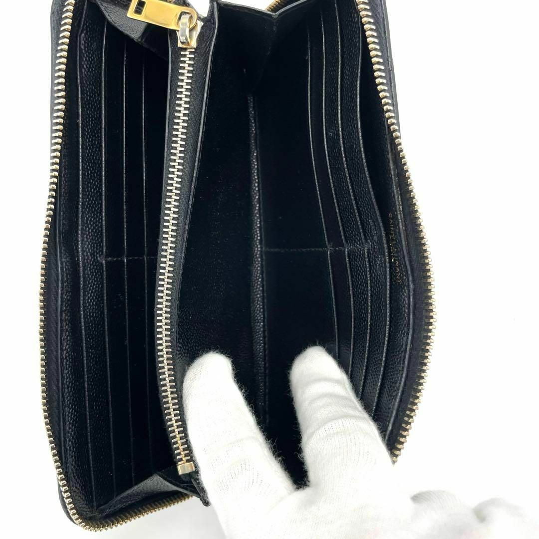 SAINT LAURENT - 【美品】サンローランパリ 長財布 YSL キャビア SAINT LAURENT - 【美品】サンローランパリ 長財布 YSL キャビア