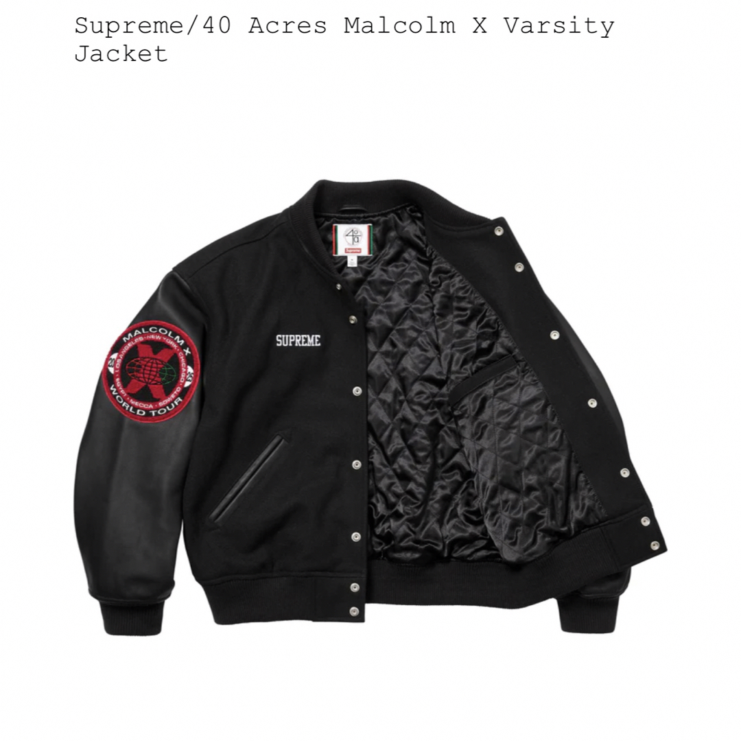 Supreme - Supreme/40Acres Malcolm X Varsity Jacketの通販 by Supreme - Supreme/40Acres Malcolm X Varsity Jacketの通販 by