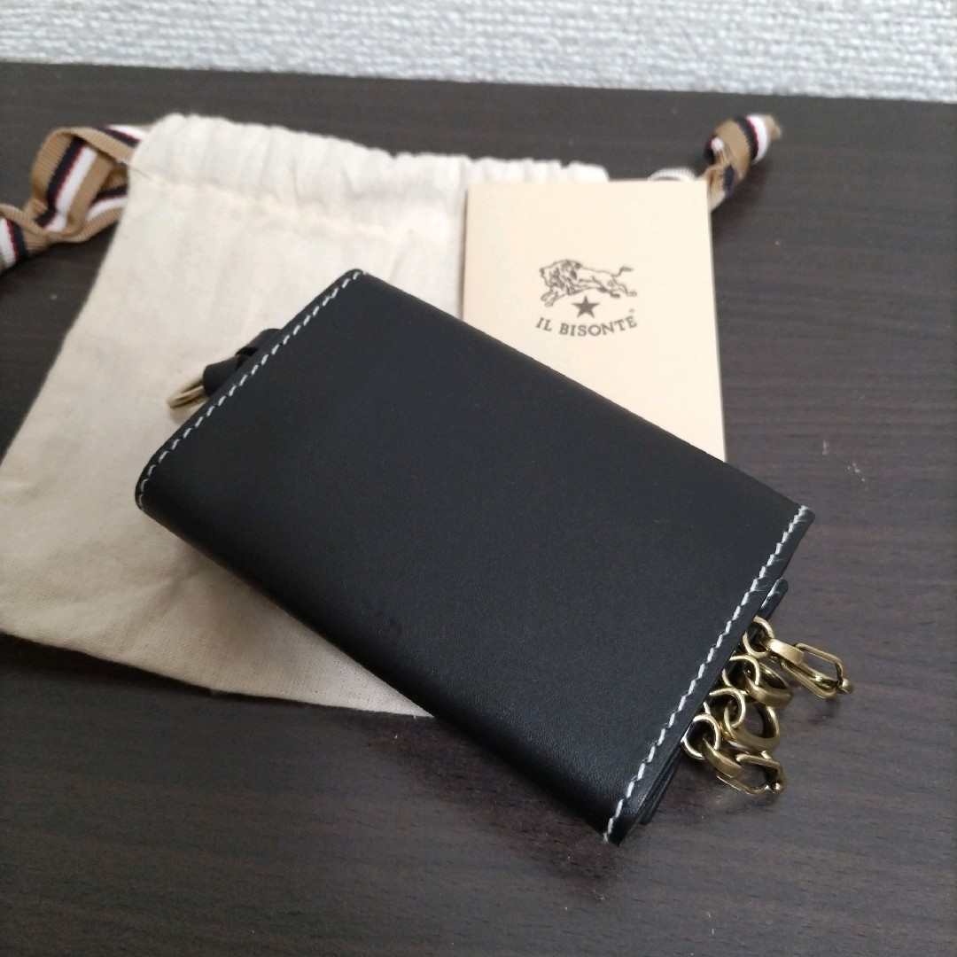IL BISONTE - 新品 イルビゾンテ 本革 キーケース 4連 スマート IL BISONTE - 新品 イルビゾンテ 本革 キーケース 4連 スマート