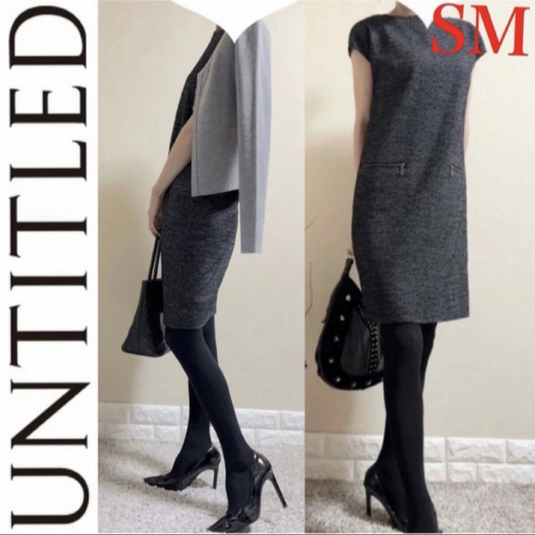 UNTITLED - UNTITLED アンタイトル コットンツイード ワンピース UNTITLED - UNTITLED アンタイトル コットンツイード ワンピース