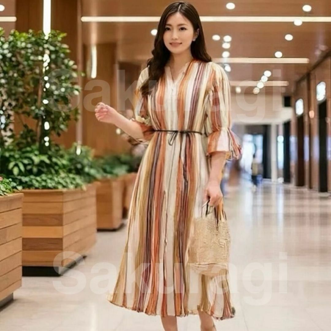 ne Quittez pas - 美品○ヌキテパ シャツワンピース ロング丈 ne Quittez pas - 美品○ヌキテパ シャツワンピース ロング丈