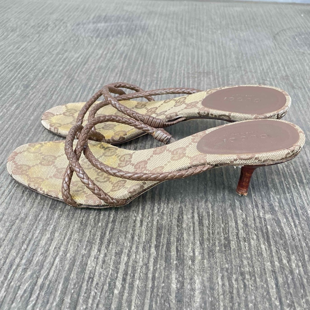 GUCCI - 【人気】GUCCIのサンダル GGキャンバス/レザーの通販 by GUCCI - 【人気】GUCCIのサンダル GGキャンバス/レザーの通販 by