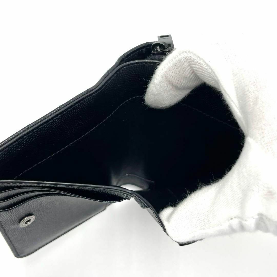 SAINT LAURENT - 【美品】サンローラン 二つ折り財布 ラウンド SAINT LAURENT - 【美品】サンローラン 二つ折り財布 ラウンド