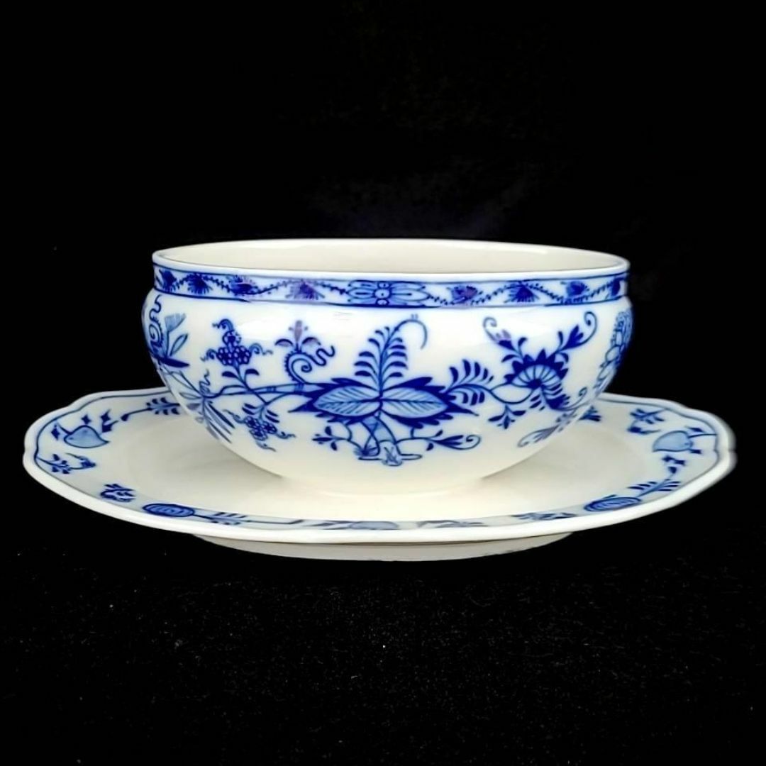 MEISSEN - ♪良品♪マイセン ブルーオニオン ソースポット MEISSEN - ♪良品♪マイセン ブルーオニオン ソースポット