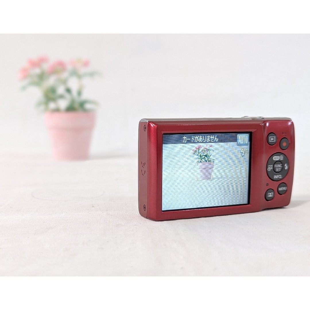 Canon - 美品 Canon IXY200 レッド デジタルコンパクトカメラの Canon - 美品 Canon IXY200 レッド デジタルコンパクトカメラの