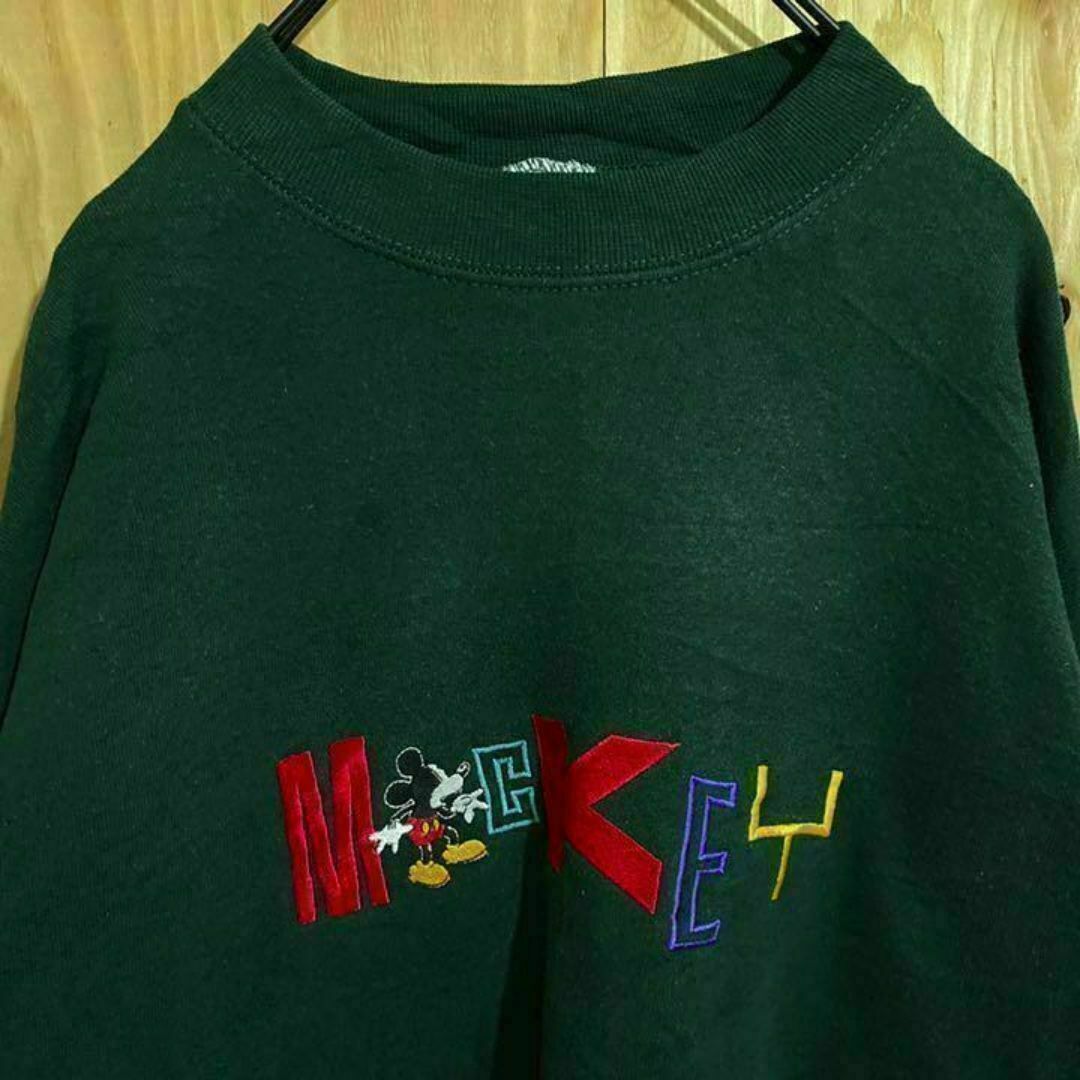 90s ヴィンテージ ディズニー ミッキー トレーナー 刺繍 古着 90s ヴィンテージ ディズニー ミッキー トレーナー 刺繍 古着
