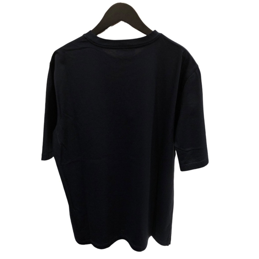 HERMES - エルメス HERMES レザーミニパッチTシャツ ネイビー HERMES - エルメス HERMES レザーミニパッチTシャツ ネイビー
