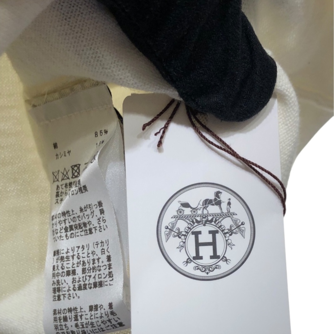 HERMES - エルメス HERMES レザーミニパッチTシャツ ネイビー HERMES - エルメス HERMES レザーミニパッチTシャツ ネイビー
