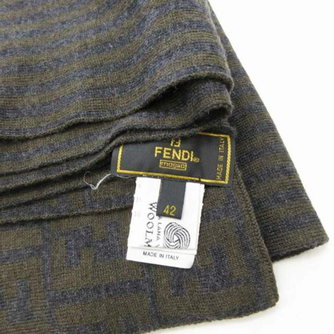 FENDI - フェンディ FENDI ヴィンテージ マフラー ズッカ ペカン FENDI - フェンディ FENDI ヴィンテージ マフラー ズッカ ペカン