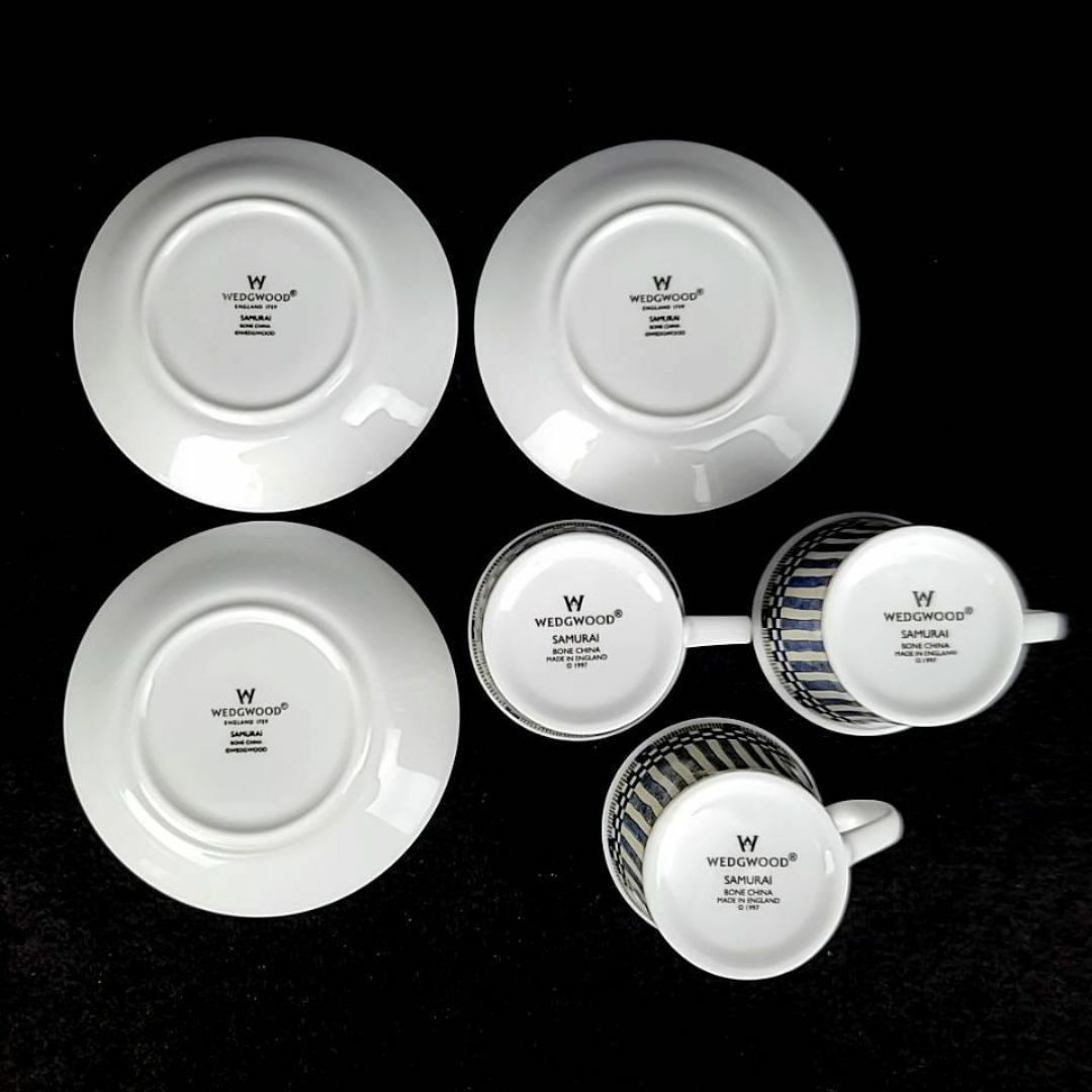WEDGWOOD - ♪良品♪ウェッジウッド サムライ カップ&ソーサー 3 WEDGWOOD - ♪良品♪ウェッジウッド サムライ カップ&ソーサー 3