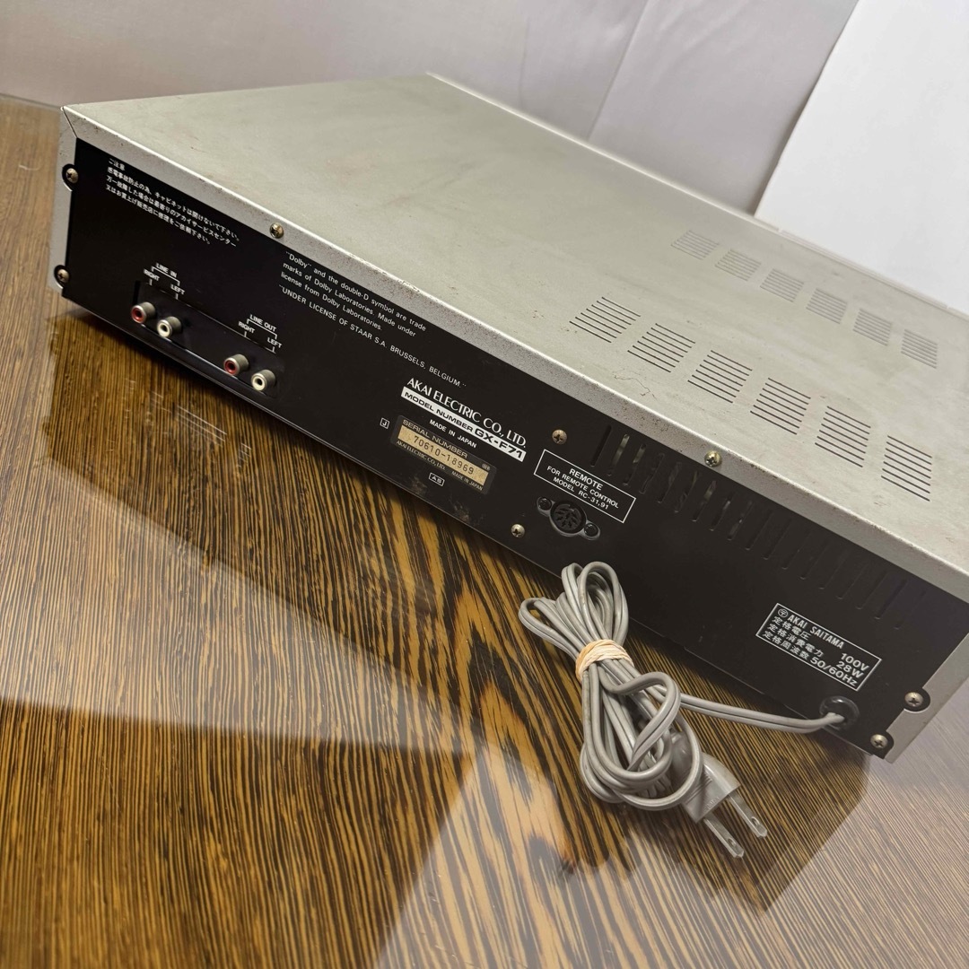 AKAI GX-F71 カセットデッキ アカイの通販 by 20インチ's shop AKAI GX-F71 カセットデッキ アカイの通販 by 20インチ's shop