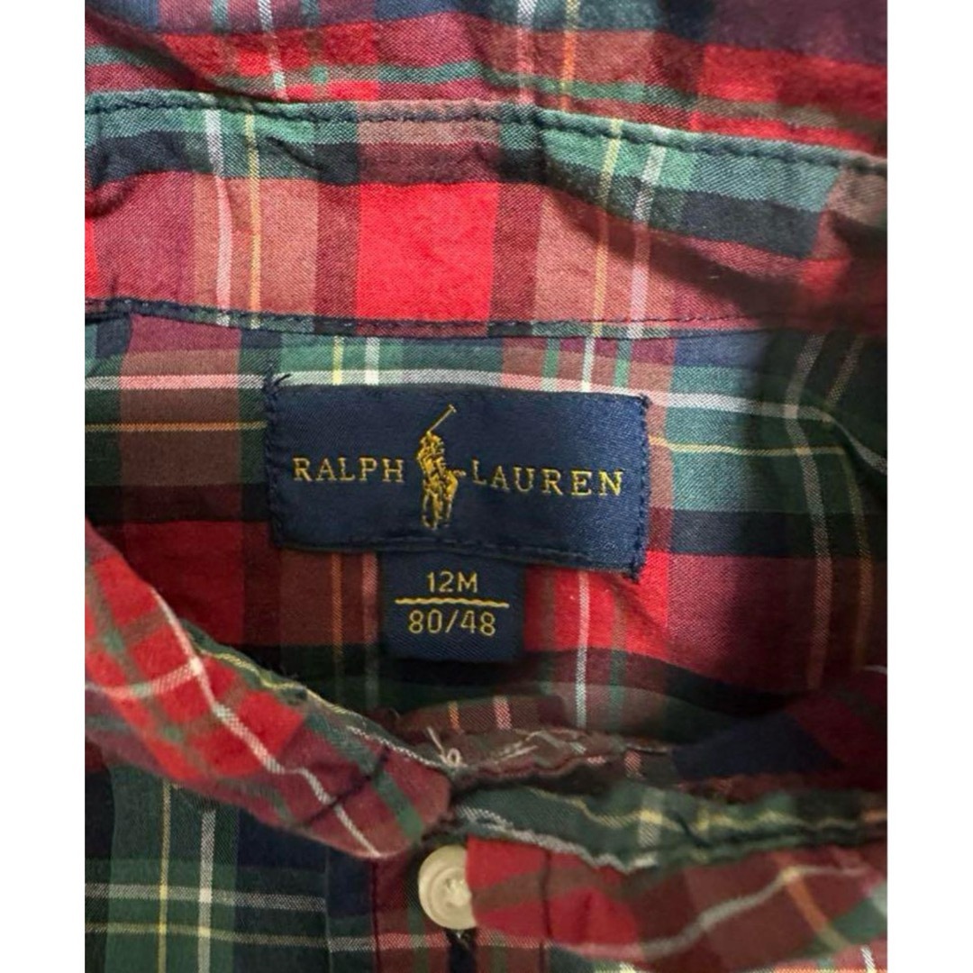 Ralph Lauren - 【ラルフローレン】美品 長袖シャツ チェック柄 Ralph Lauren - 【ラルフローレン】美品 長袖シャツ チェック柄