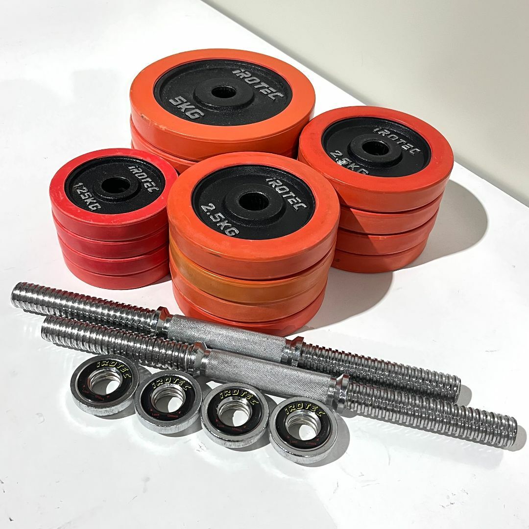 iROTEC - ラバーダンベル 50KG 片手25KG×2個セットIROTEC Bランク 265