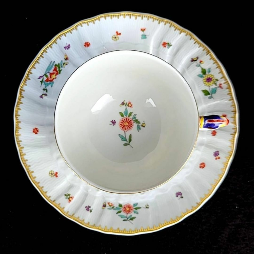今ならほぼ即納! ♪美品♪マイセン - MEISSEN スワンサービス 小花散らし 金彩 食器