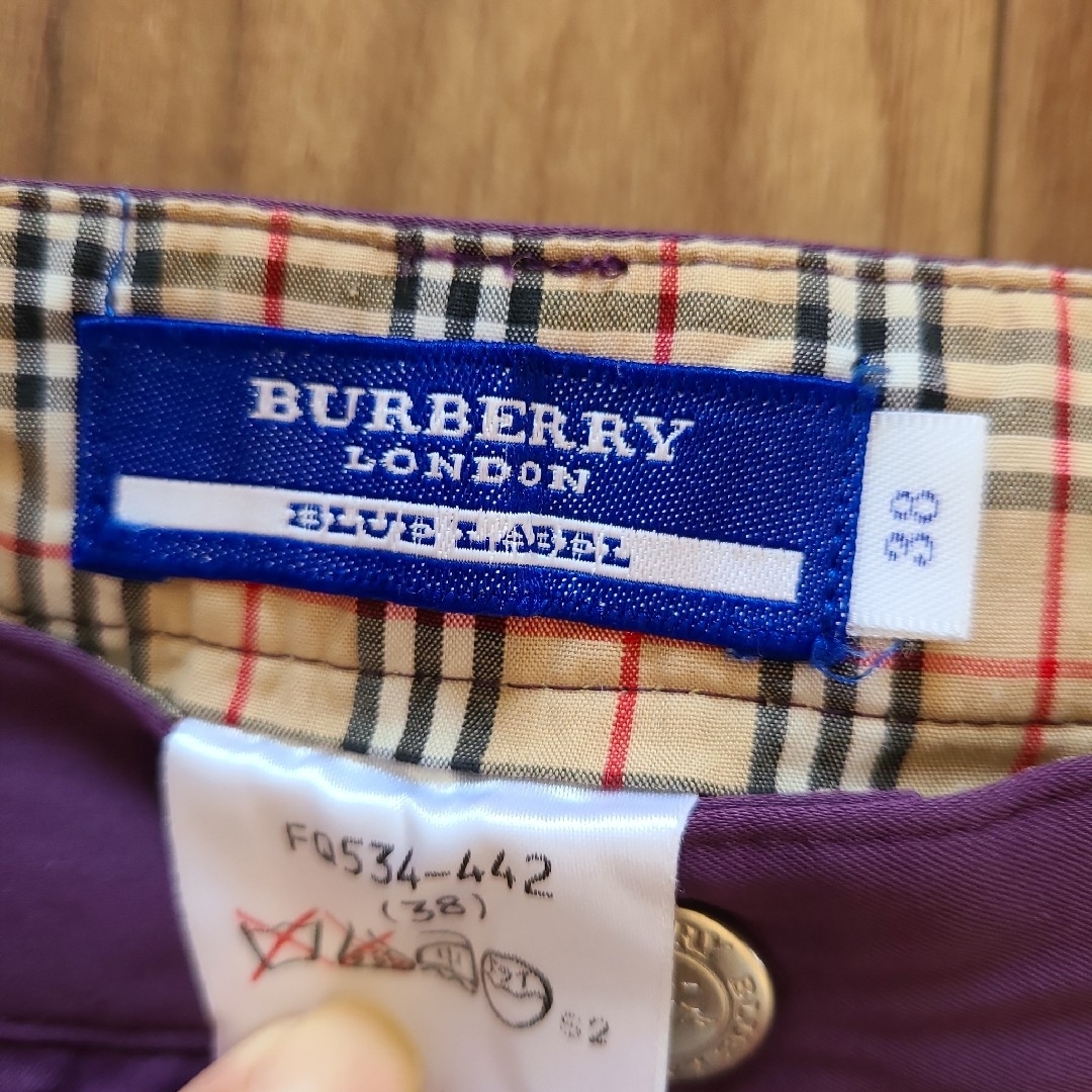 BURBERRY BLUE LABEL - BURBERRY ブルーレーベル パンツの通販 BURBERRY BLUE LABEL - BURBERRY ブルーレーベル パンツの通販