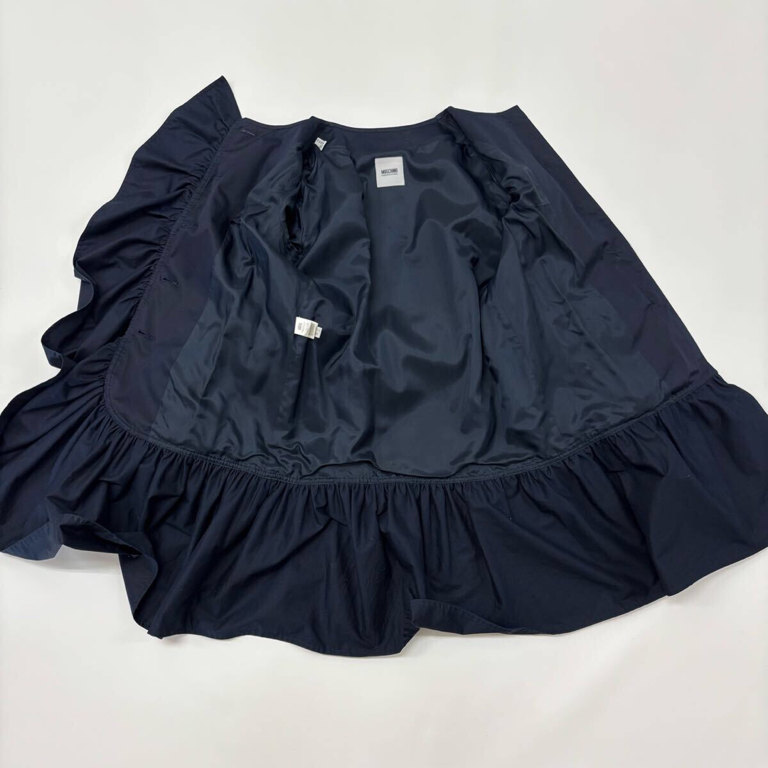 MOSCHINO - MOSCHINO モスキーノ フリル トレンチ コート MOSCHINO - MOSCHINO モスキーノ フリル トレンチ コート